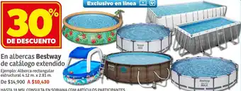 Soriana Híper En albercas Bestway de catálogo extendido oferta