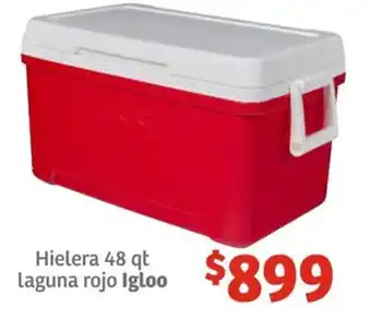 Soriana Híper Hielera 48 qt Laguna rojo Igloo oferta