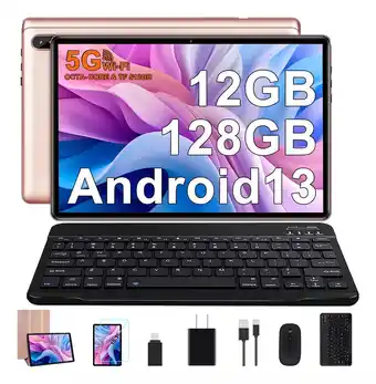 Mercado Libre Tablet FACETEL 10 Pulgadas Android 13 Octa-Core 2.0 GHz, 12GB RAM + 128GB ROM (1TB TF) 5G WiFi Bluetooth 5.0 Cámara 5MP+8MP H oferta