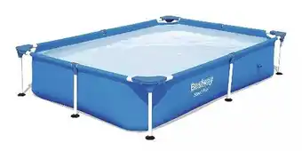 Mercado Libre Alberca estructural rectangular Bestway 56401 con capacidad de 1200 litros de 2.21m de largo x 1.5m de ancho de 221cm de diám oferta