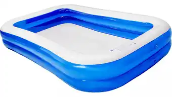 Mercado Libre Alberca Inflable Rectangular Familiar 990l 290x180x43cm Color Azul oferta