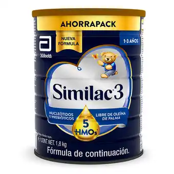 Farmacia San Pablo Similac 3 Fórmula de Continuación con 5 HMOs para Niños de 1 a 3 Años oferta