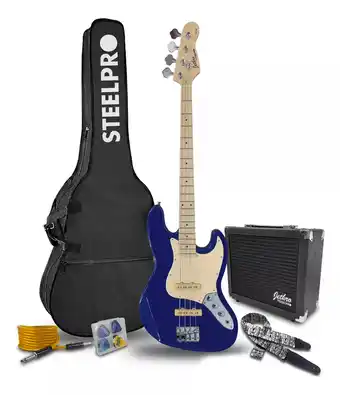 Mercado Libre Paquete Bajo Electrico Jethro Series By Steelpro 506-sk Acabado Del Cuerpo Barnizado Cantidad De Cuerdas 4 Color Azul Orienta oferta