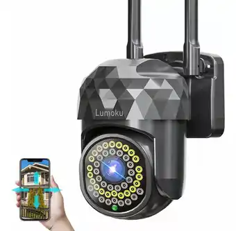 Mercado Libre Cámara Seguridad Wifi Exterior Hd 1080p 46 Led Alarma/remota Color Negro oferta