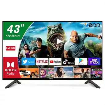 Mercado Libre Smart TV VEDD 43HAP0002 430 LCD 3D 2K 43 110V/240V oferta
