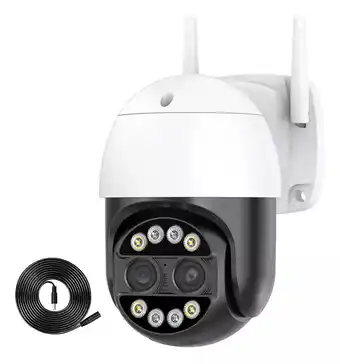 Mercado Libre Cámara de seguridad Hamrolte HAL-P3-8MP Security camera con resolución de 8MP visión nocturna incluida negra oferta