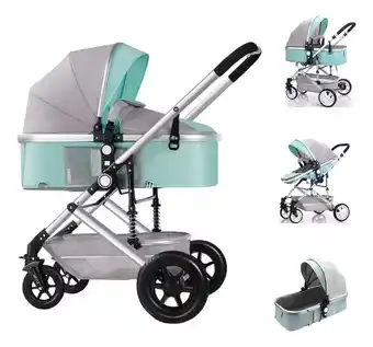 Mercado Libre Carriola de paseo Manado YETC 2023 azul/gris con chasis color aluminio oferta