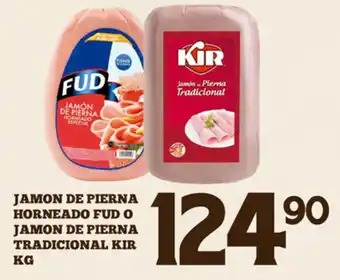 Alsuper Jamon de Pierna Horneado Fud o Jamon de Pierna Tradicioanal Kir Kg oferta