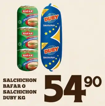 Alsuper Salchichon Bafar o Salchichon Duby oferta