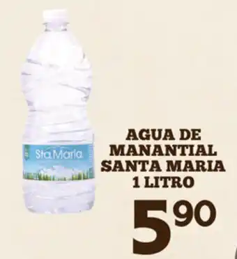 Alsuper Agua de Manantial Santa Maria 1lt oferta