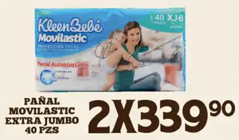Alsuper Pañal Movilastic Extra Jumbo 2x40 pzs oferta