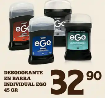Alsuper Desodorante en Barra Individual Ego 45g oferta