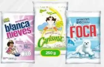 Bodega Aurrerá DETERGENTE blanca nieves/ Carisma /Foca 250g oferta