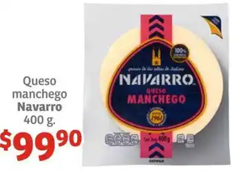 Soriana Híper Queso manchego Navarro 400g oferta
