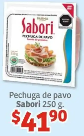 Soriana Híper Pechuga de pavo Sabori 250g oferta