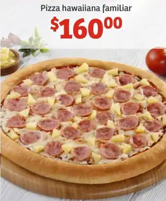 Pizza hawaiiana familiar