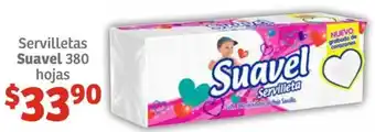 Soriana Híper Servilletas Suavel 380 hojas oferta