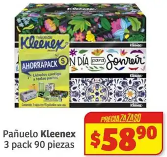 Pañuelo Kleenex 3 pack 90 piezas