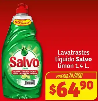 Soriana Híper Lavatrastes Líquido Salvo Limon 1.4L oferta