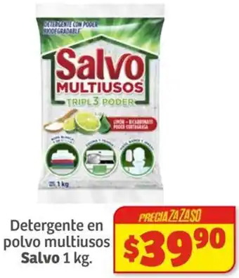 Soriana Híper Detergente en polvo multiusos Salvo 1kg oferta