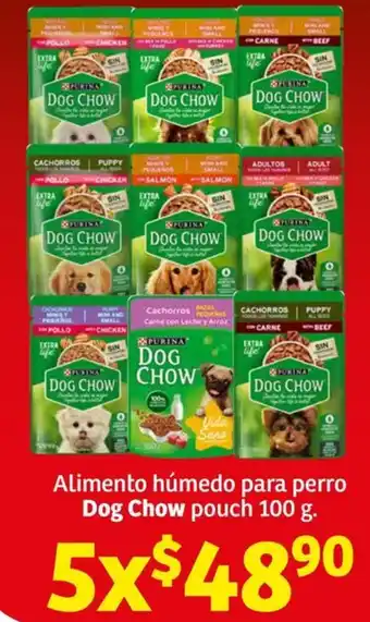 Soriana Híper Alimento húmedo para perro Dog Chow pouch 5x100g oferta