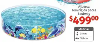 Soriana Híper Alberca semirígida peces Bestway oferta