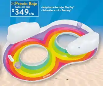 Walmart Máquina de burbujas Play Day" /Salvavidas arcoiris Bestway" oferta