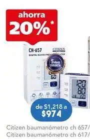 Farmacia San Pablo Citizen - baumanómetro ch 657/90 para muñeca oferta