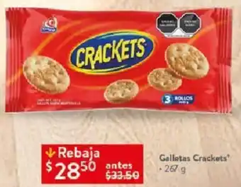 Walmart Galletas Crackets 267g oferta