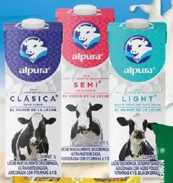 Walmart Leche entera, semi descremada o light Alpura 1L oferta