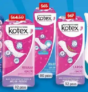 Walmart Kotex Variedad do pantiprotectores oferta