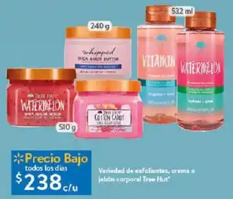 Walmart Variedad de exfoliantes, crema o jabón corporal Tree Hut oferta