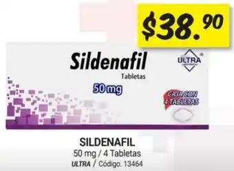 Farmacias Bazar SILDENAFIL 50 mg / 4 Tabletas ULTRA oferta