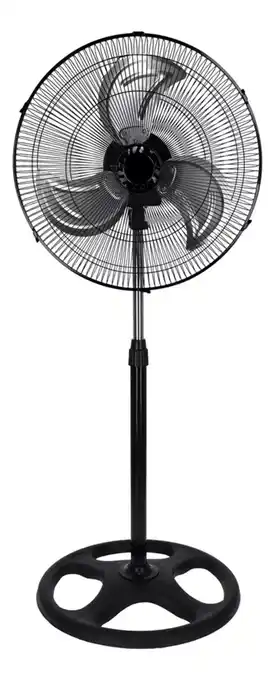 Ventilador De Pedestal Con 3 Aspas Potencia Hogar Oficina
