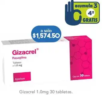 Farmacia San Pablo Gizacrel 1.0mg 30 tabletas oferta