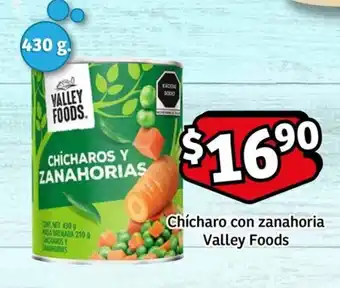 Soriana Express Chícharo con zanahoria Valley Foods 430 g. oferta