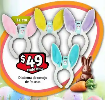 Diadema de conejo de Pascua 31 cm.