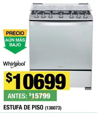 The Home Depot Whirlpool ESTUFA DE PISO oferta