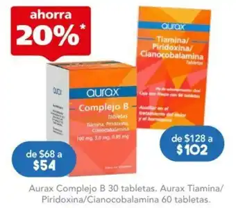 Farmacia San Pablo Aurax Complejo B 30 tabletas oferta
