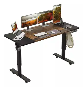 Mercado Libre Escritorio gamer Altura Ajustable Electrico Radlove UP140X mdf de 140cm x 69cm x 60cm marrón oferta