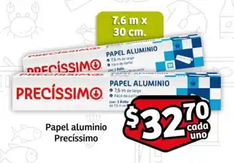 Soriana Express Papel aluminio Precíssimo 7.6 m x 30 cm. oferta