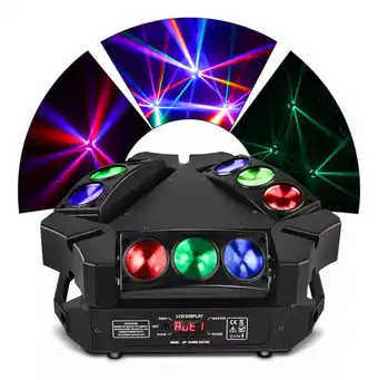 Mercado Libre 9 Cabezal Luces De Cabeza Móvil De Araña Cabeza Robotica Dmx oferta