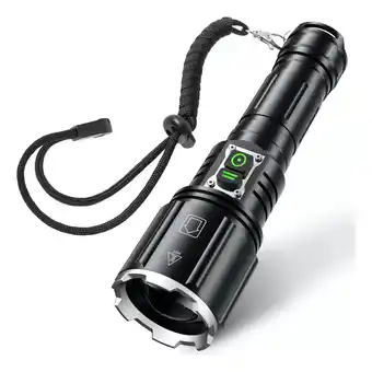 Mercado Libre Linterna led recargable Audvoi XHP160 color negro luz blanco oferta