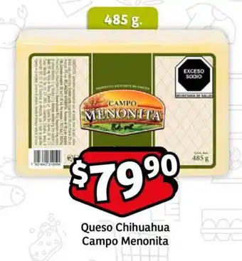 Soriana Mercado Queso Chihuahua Campo Menonita 485 g. oferta