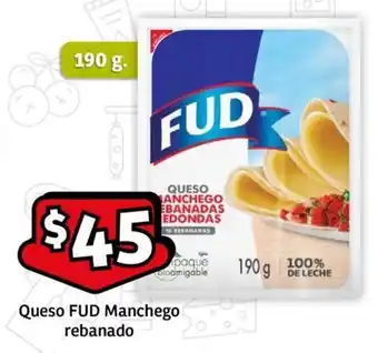 Soriana Mercado Queso FUD Manchego rebanado 190 g oferta