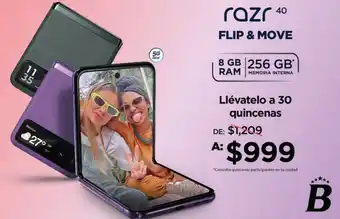 B Hermanos razr 40 FLIP & MOVE 256GB oferta