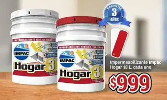 Impermeabilizante Impac Hogar 18 L. cada uno