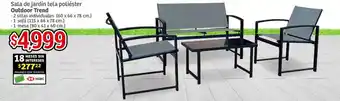 Soriana Mercado Sala de jardín tela poliéster Outdoor Trend oferta
