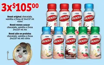 Boost Original 24x237ml n1mx, Boost Menos Azucar 24x237ml mx Boost Alto en Proteina 24x237ml mil n3mx