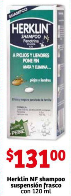 Herklin NF Shampoo Suspensión Frasco con 120ml
